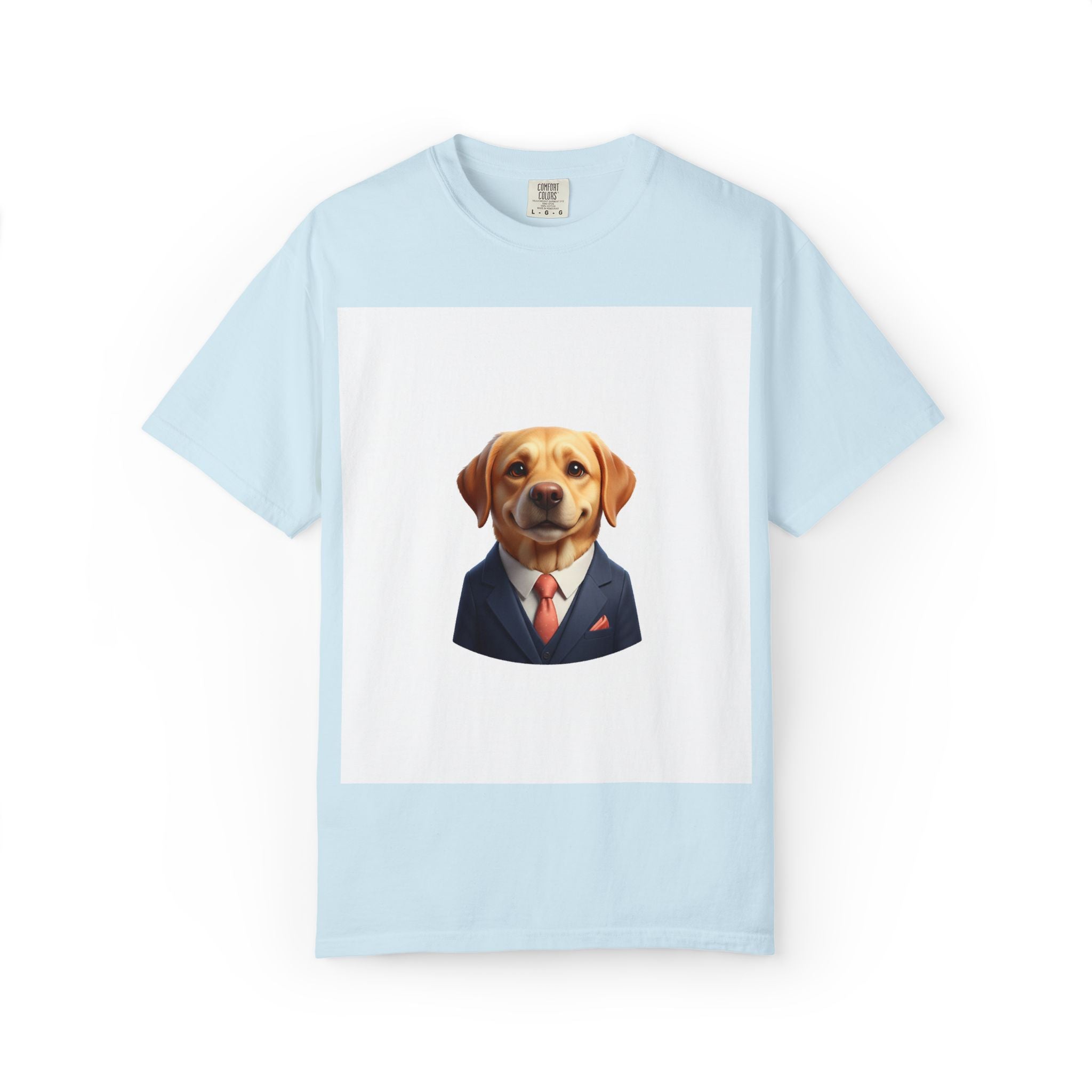 Dog in a Suit T-Shirt — Funny Labrador Portrait Tee