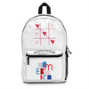 Heart Tic-Tac-Toe Backpack — Cute Romantic School Bag with Heart Game Design