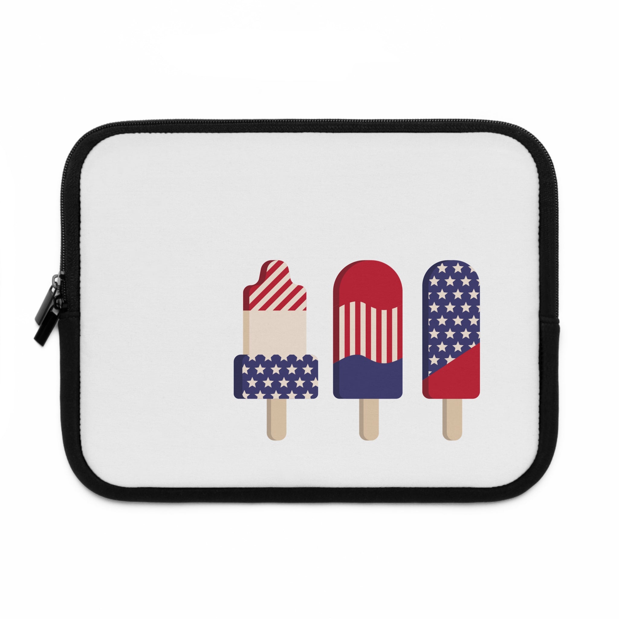 Patriotic Popsicles Laptop Sleeve — 4th of July USA Flag Design