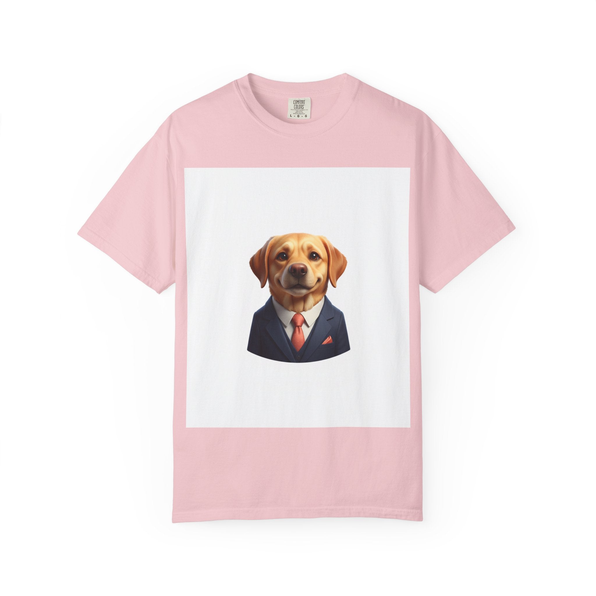 Dog in a Suit T-Shirt — Funny Labrador Portrait Tee