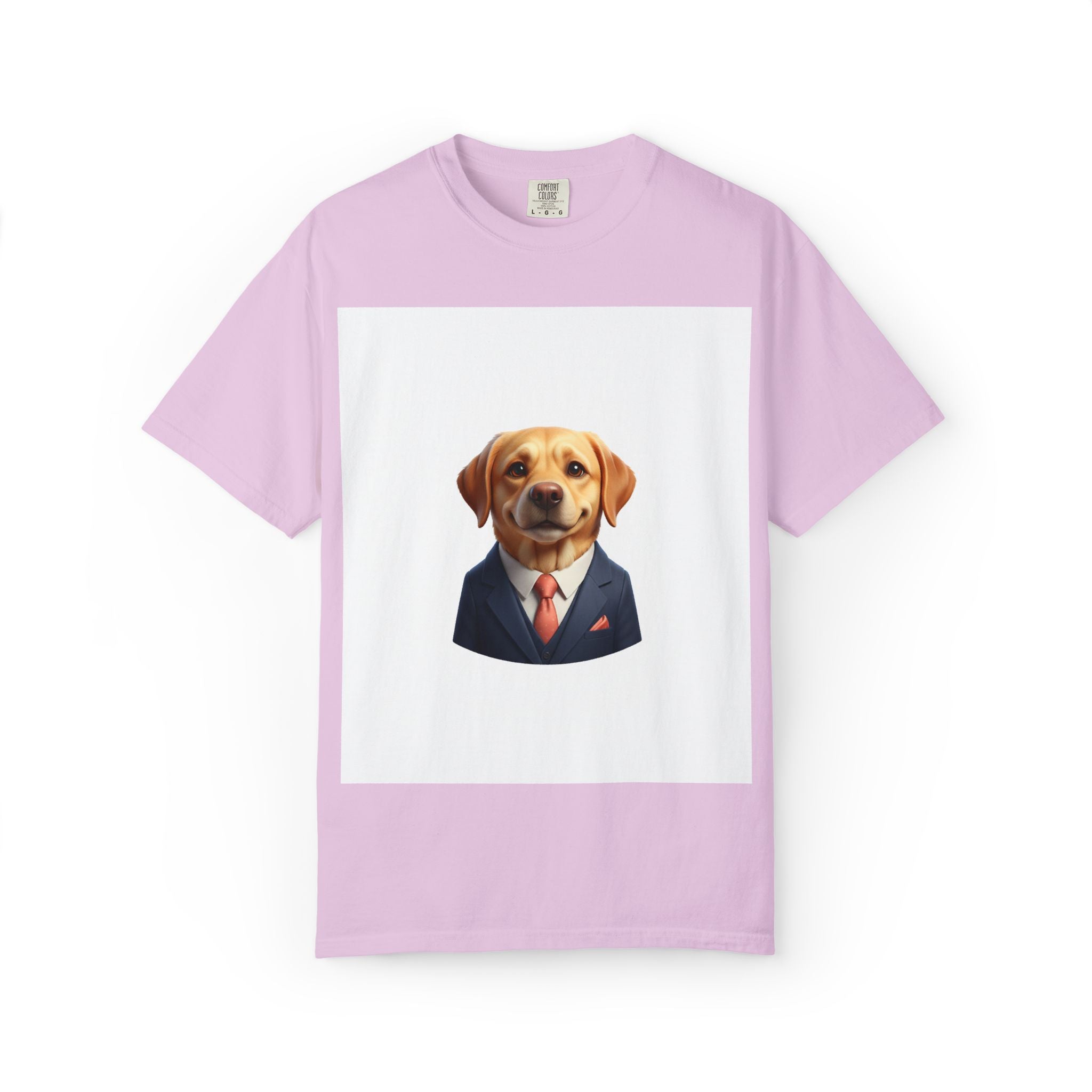 Dog in a Suit T-Shirt — Funny Labrador Portrait Tee