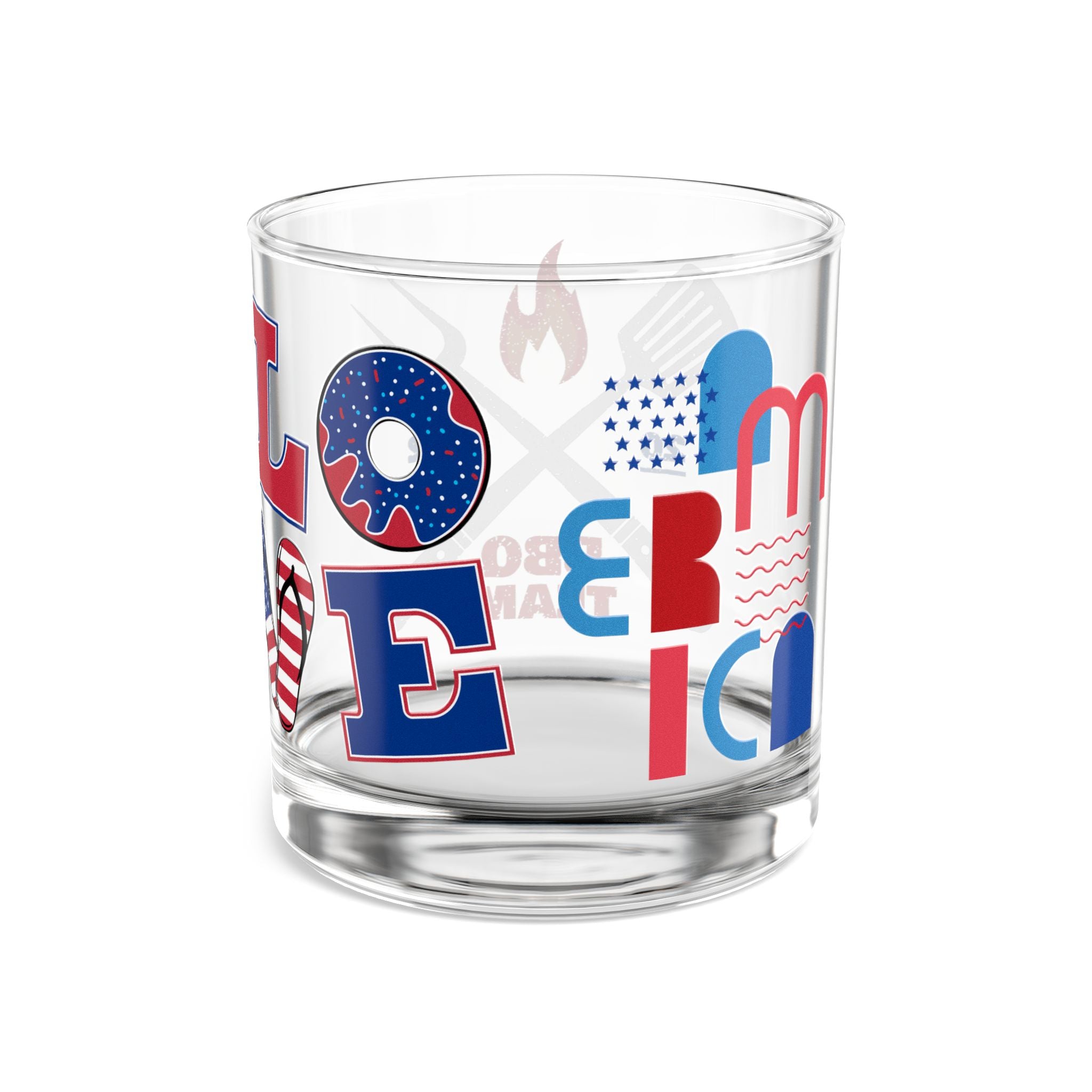 BBQ Team 10oz Rocks Glass — Grilling Party Whiskey Tumbler