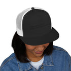 Trucker Cap — 'Metal and Code Are Programming Languages' Embroidered Mesh Hat