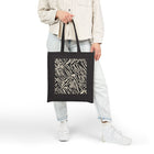 Zebra Print Canvas Tote Bag — Eco-Friendly Animal Pattern Market Tote