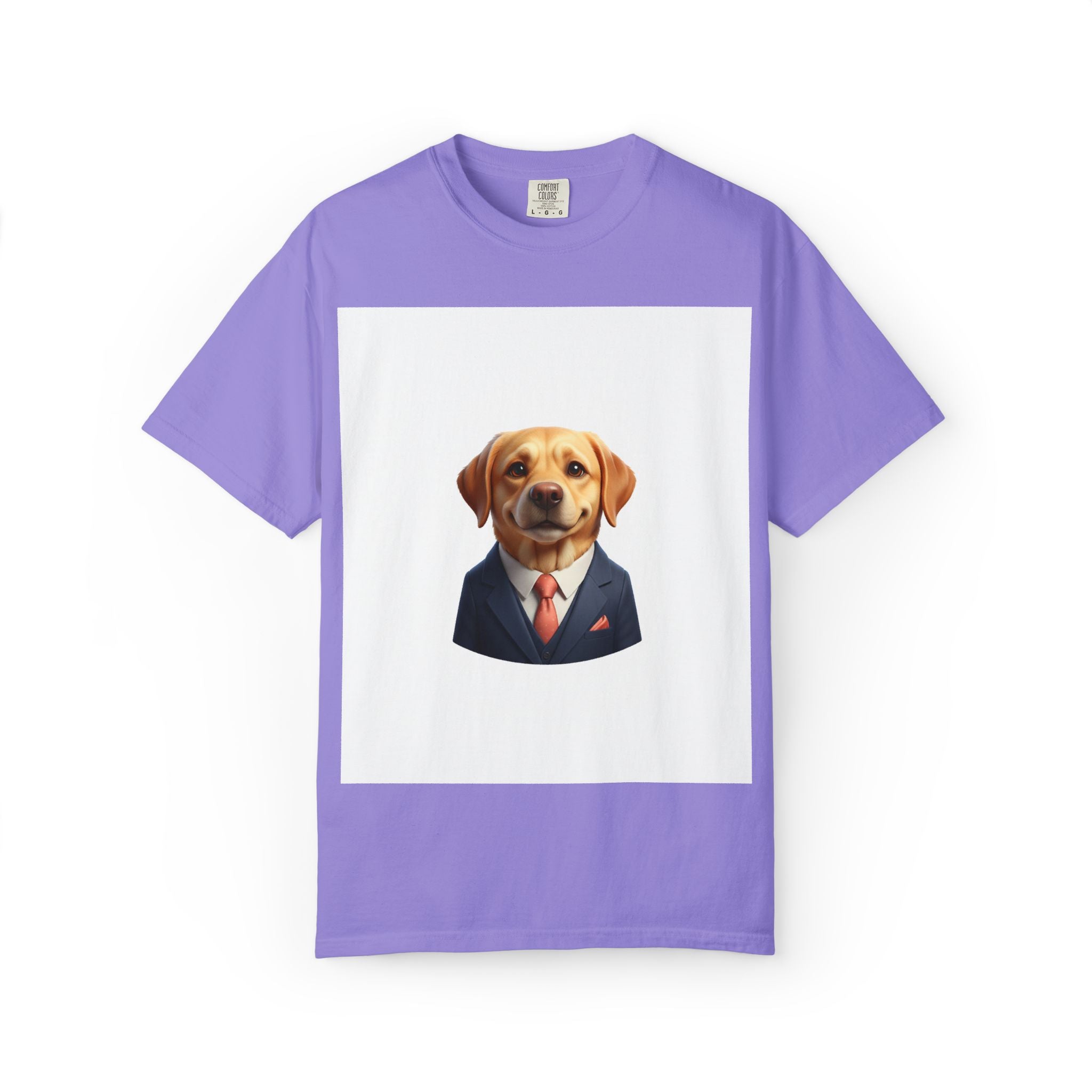 Dog in a Suit T-Shirt — Funny Labrador Portrait Tee