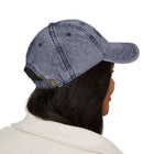 Hello World Vintage Embroidered Cap — Retro Red Baseball Hat
