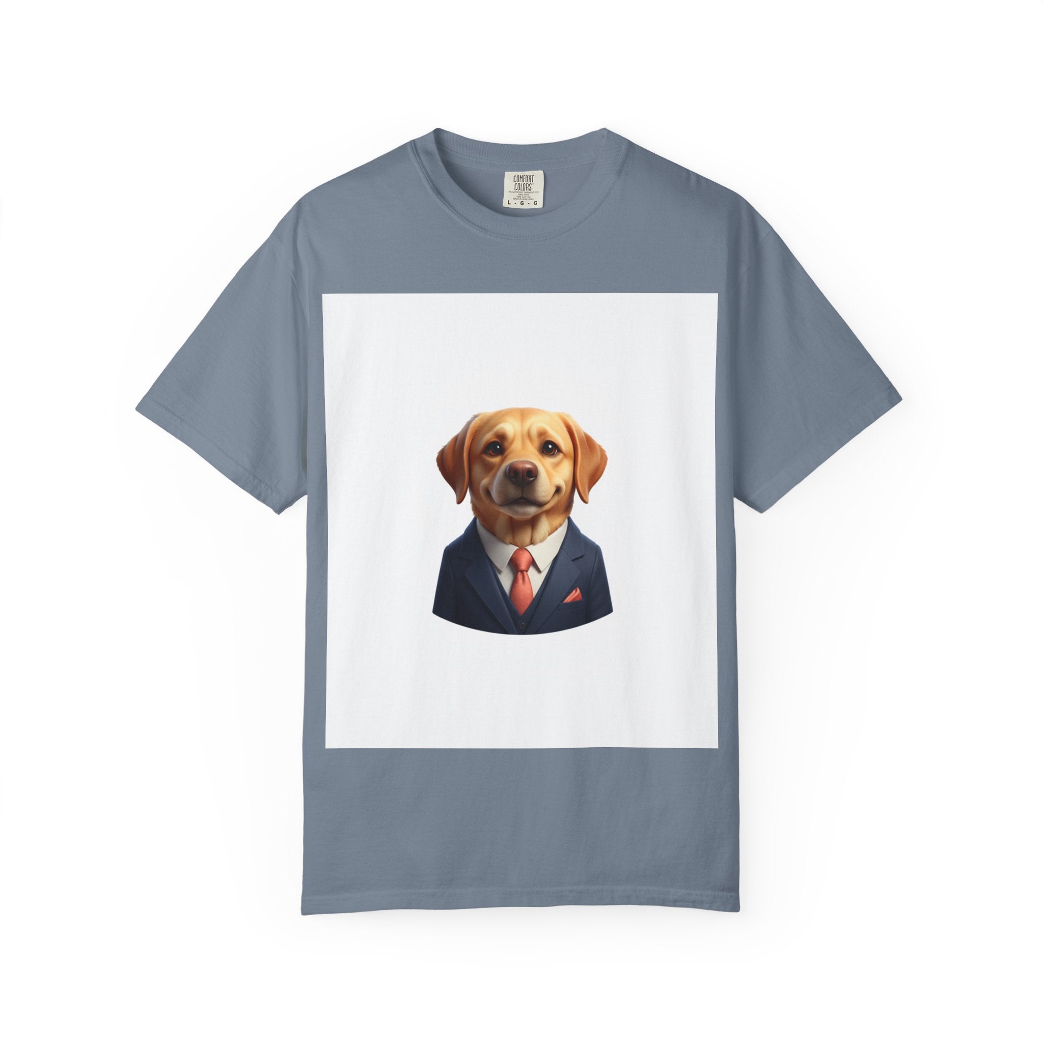 Dog in a Suit T-Shirt — Funny Labrador Portrait Tee