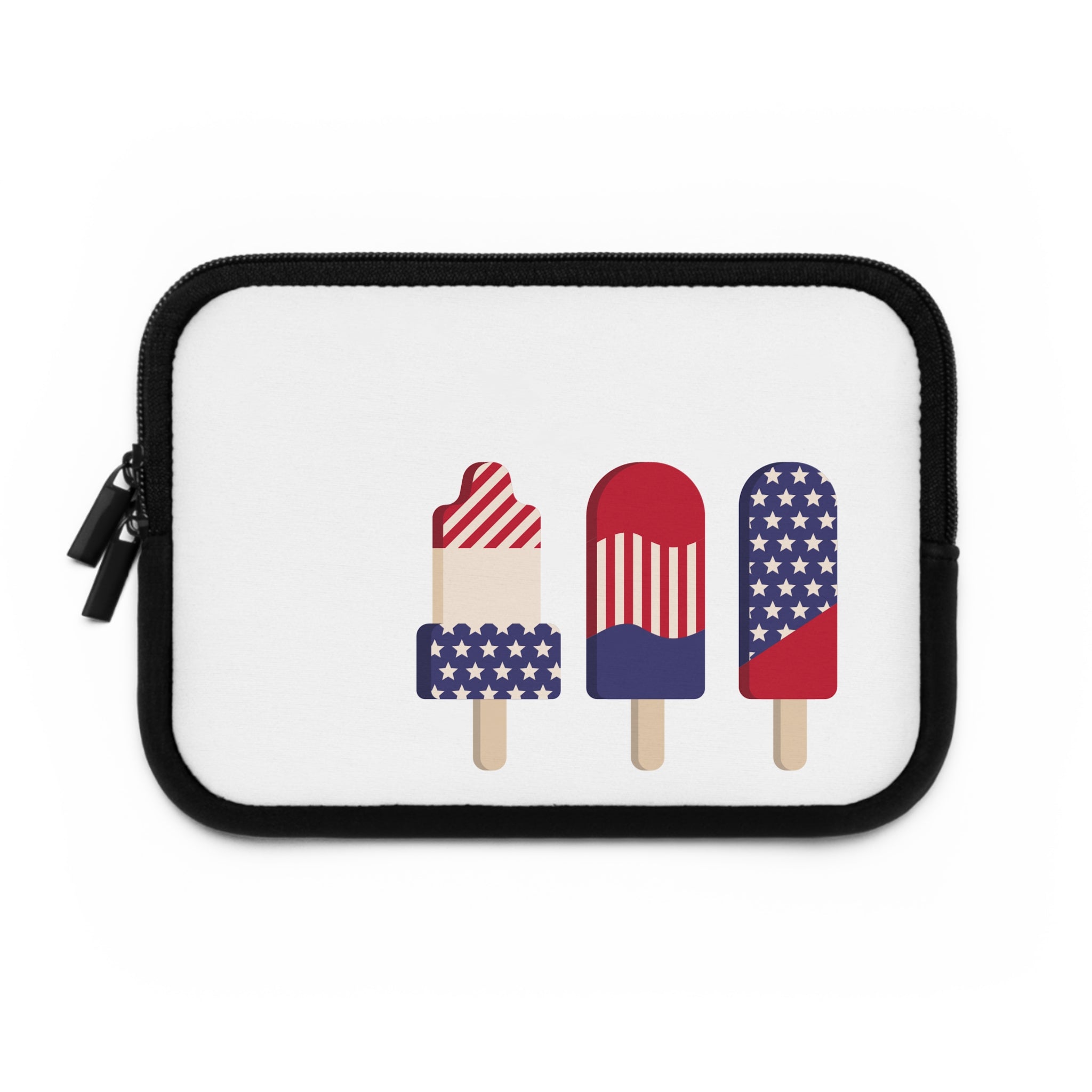 Patriotic Popsicles Laptop Sleeve — 4th of July USA Flag Design