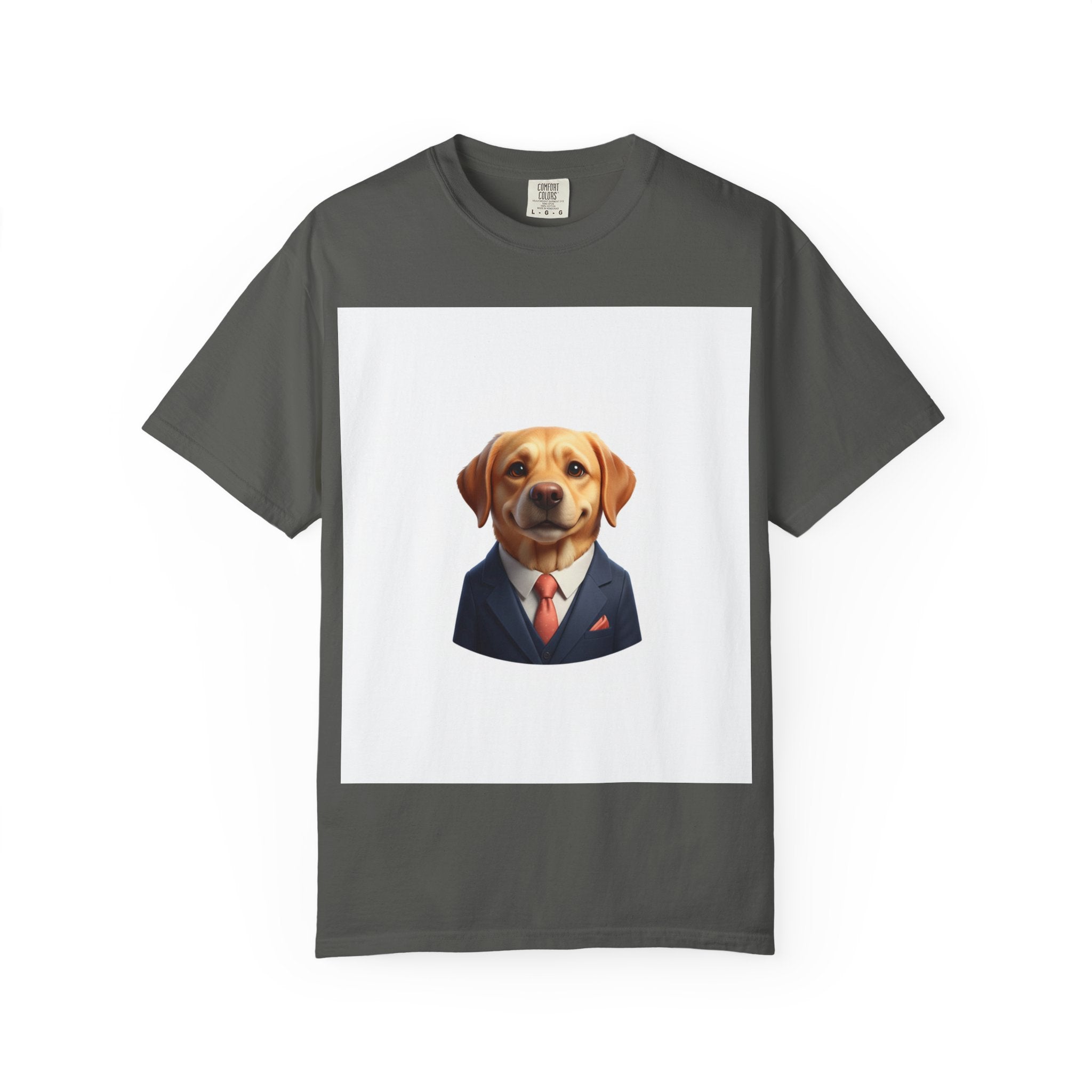 Dog in a Suit T-Shirt — Funny Labrador Portrait Tee