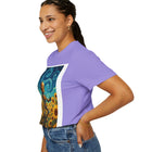 Robot in Sunflowers T-Shirt — Whimsical Vintage Robot Unicycle Art Tee