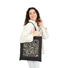 Zebra Print Canvas Tote Bag — Eco-Friendly Animal Pattern Market Tote