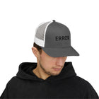Trucker Cap — 'ERROR' Minimalist Mesh Snapback