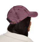 Hello World Vintage Embroidered Cap — Retro Red Baseball Hat
