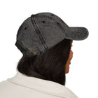 Hello World Vintage Embroidered Cap — Retro Red Baseball Hat