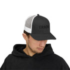 Trucker Cap — 'ERROR' Minimalist Mesh Snapback