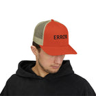 Trucker Cap — 'ERROR' Minimalist Mesh Snapback