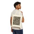 Zebra Print Canvas Tote Bag — Eco-Friendly Animal Pattern Market Tote