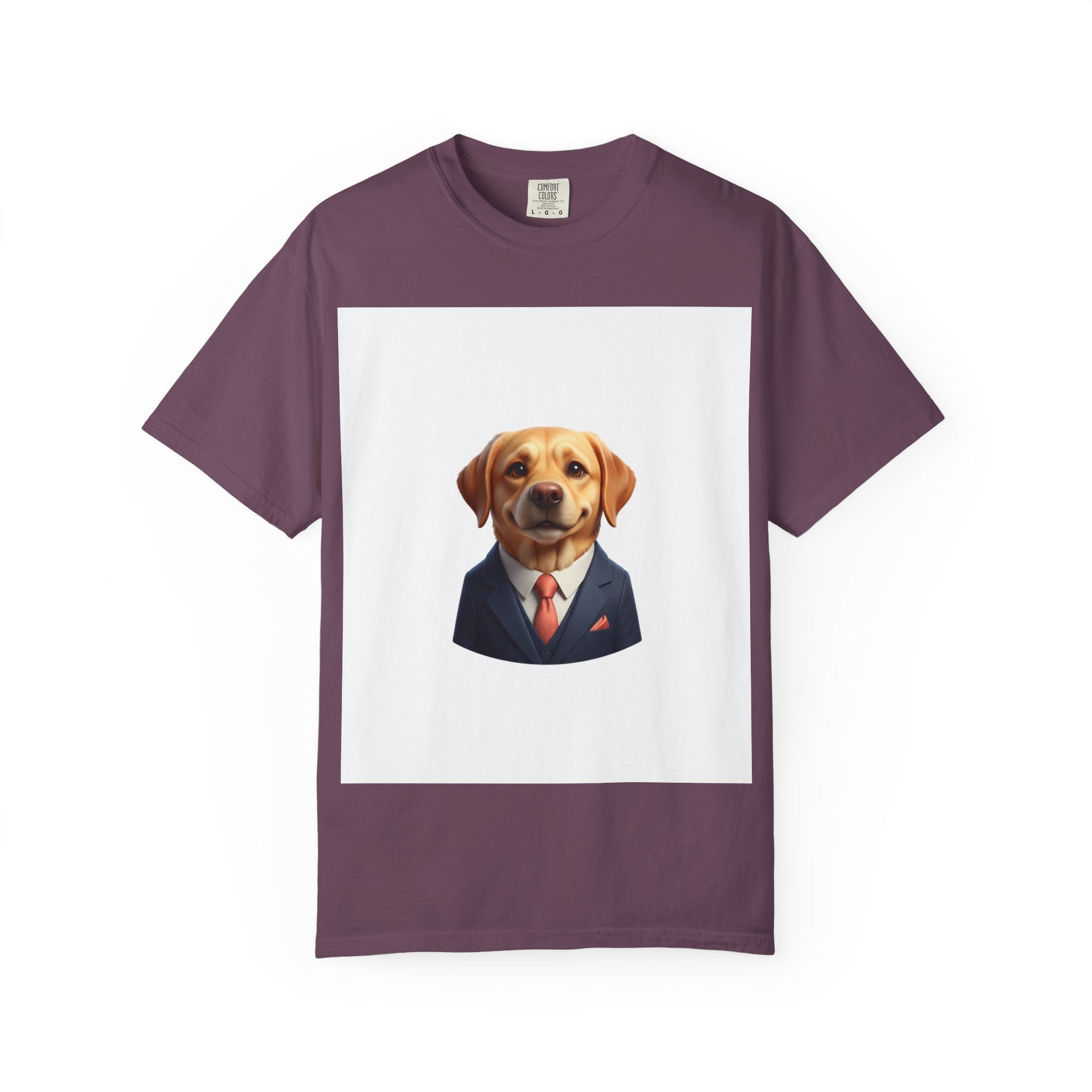Dog in a Suit T-Shirt — Funny Labrador Portrait Tee