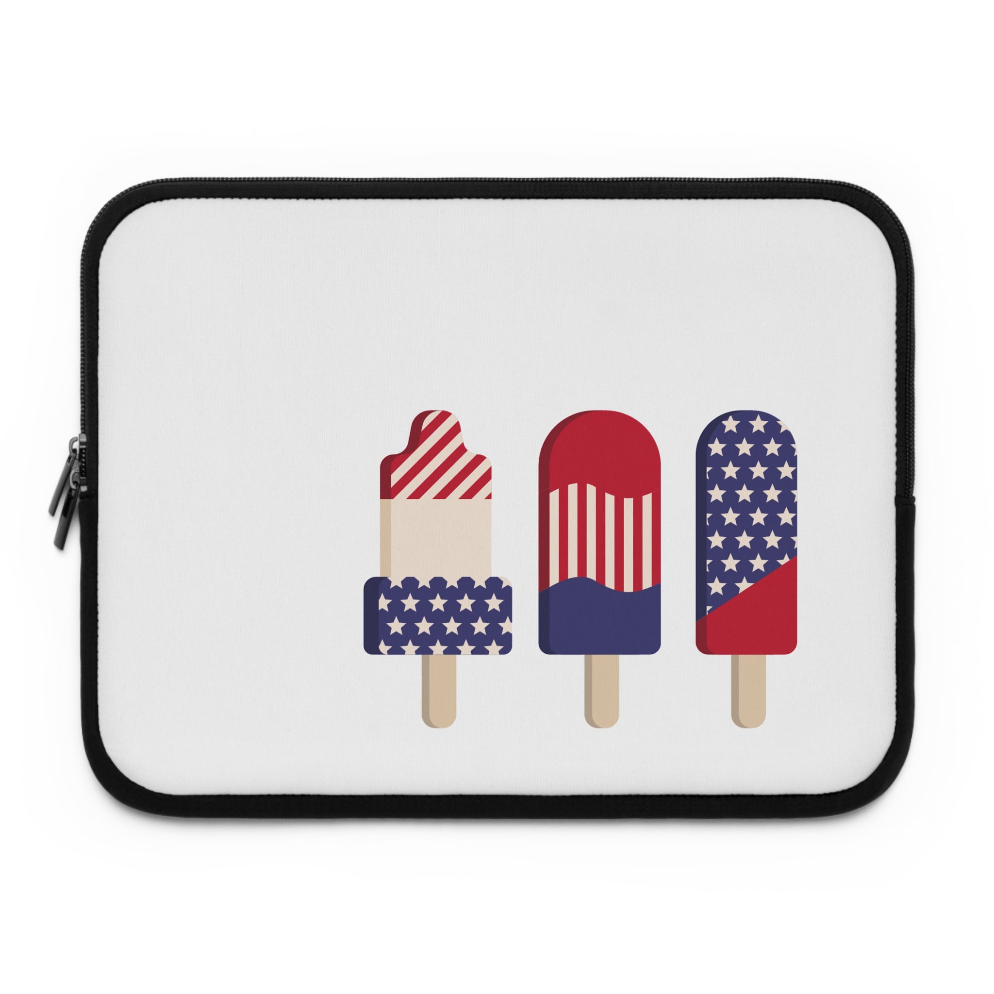 Patriotic Popsicles Laptop Sleeve — 4th of July USA Flag Design