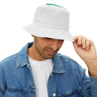 Bucket Hat — Classic White All-Over Print Sun Hat
