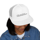 Trucker Cap — 'Metal and Code Are Programming Languages' Embroidered Mesh Hat