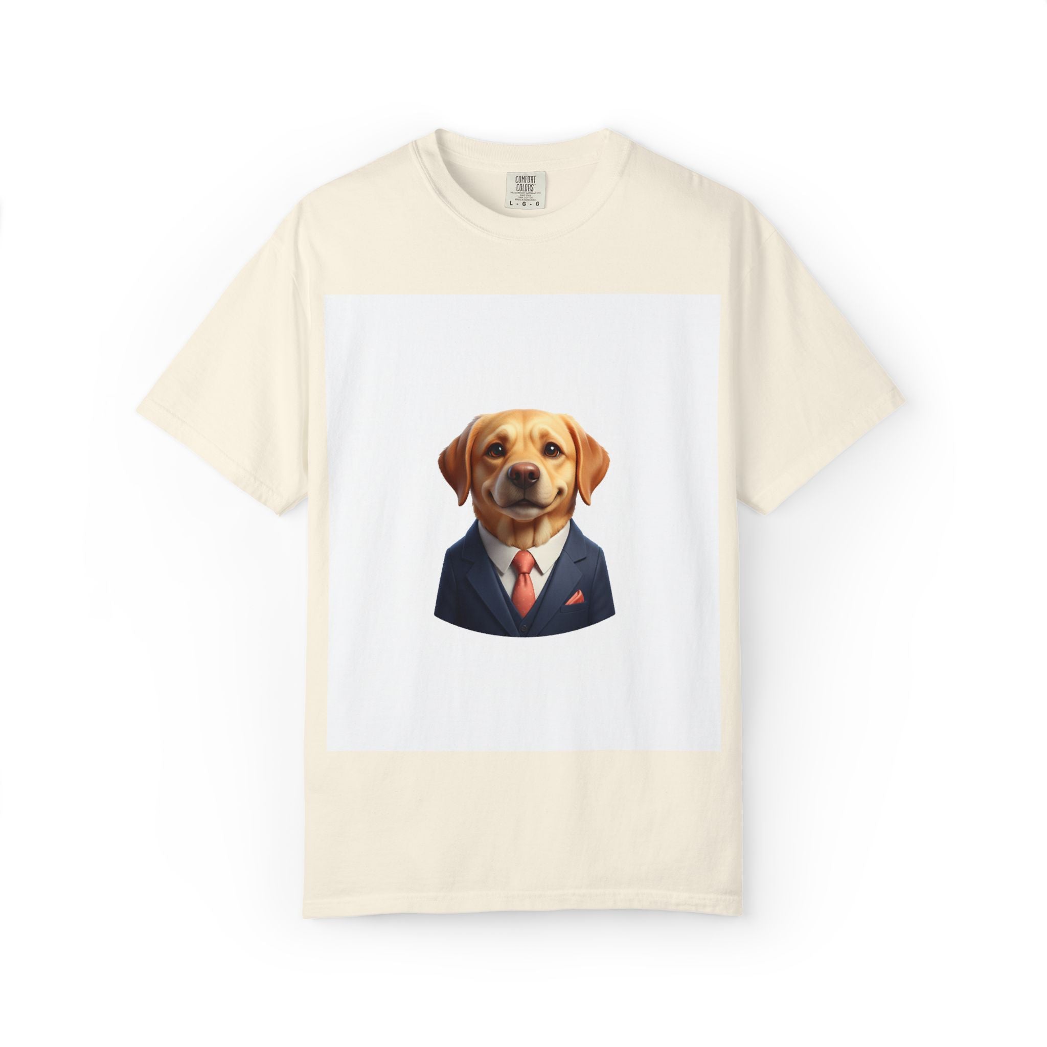 Dog in a Suit T-Shirt — Funny Labrador Portrait Tee