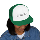 Trucker Cap — 'Metal and Code Are Programming Languages' Embroidered Mesh Hat