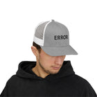 Trucker Cap — 'ERROR' Minimalist Mesh Snapback