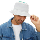 Bucket Hat — Classic White All-Over Print Sun Hat