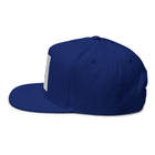 Embroidered Labrador in Blazer Flat Bill Cap — Cute Dog Snapback Hat