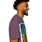 Robot in Sunflowers T-Shirt — Whimsical Vintage Robot Unicycle Art Tee