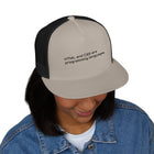 Trucker Cap — 'Metal and Code Are Programming Languages' Embroidered Mesh Hat