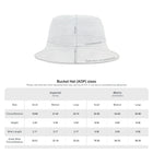 Bucket Hat — Classic White All-Over Print Sun Hat