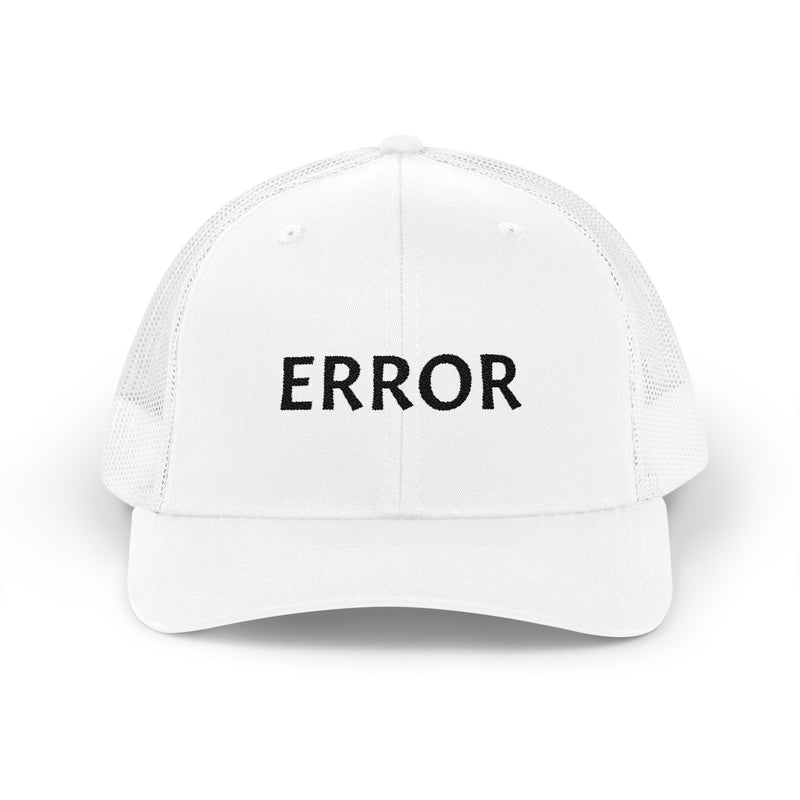 Trucker Cap — 'ERROR' Minimalist Mesh Snapback
