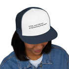 Trucker Cap — 'Metal and Code Are Programming Languages' Embroidered Mesh Hat