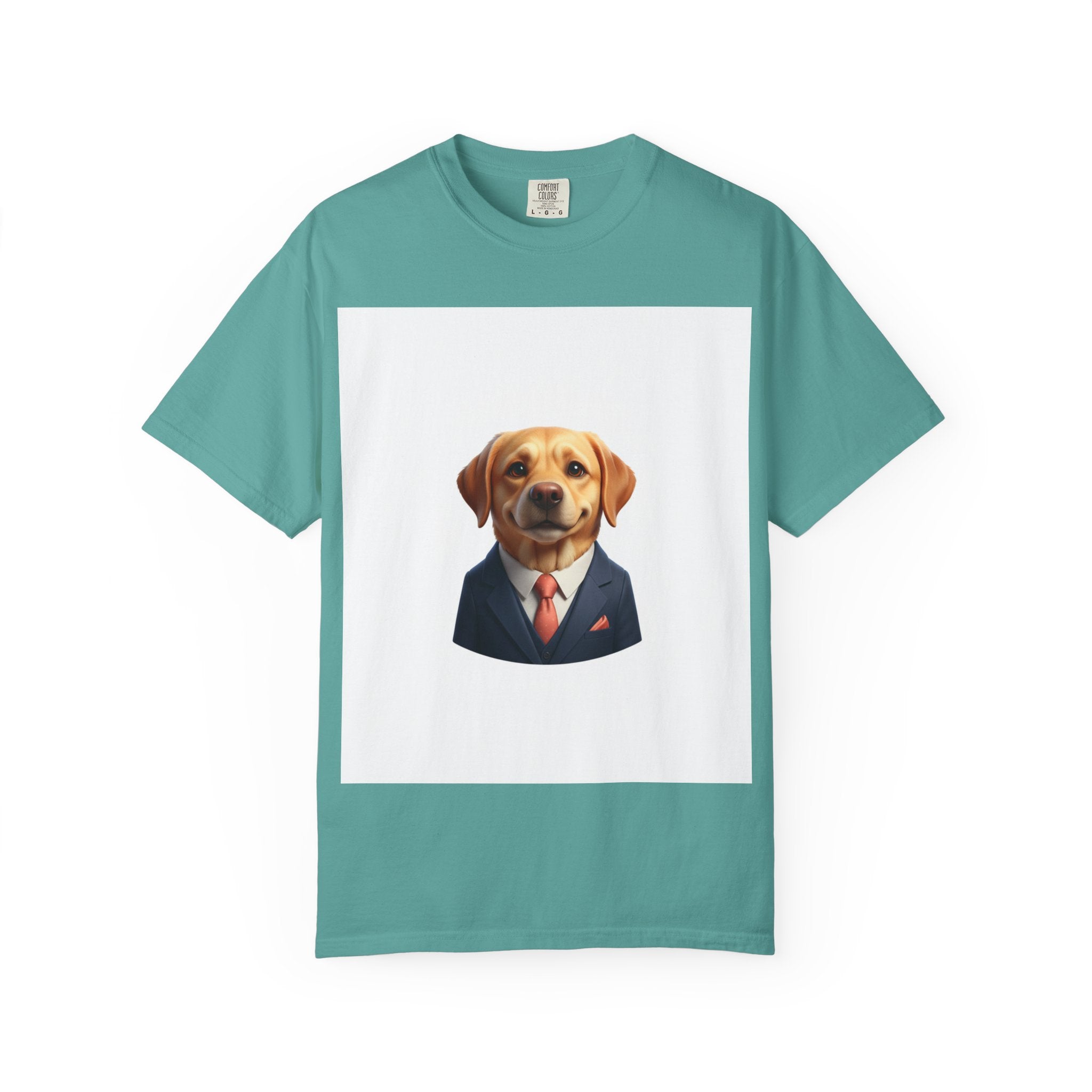 Dog in a Suit T-Shirt — Funny Labrador Portrait Tee