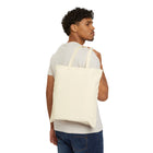 Zebra Print Canvas Tote Bag — Eco-Friendly Animal Pattern Market Tote
