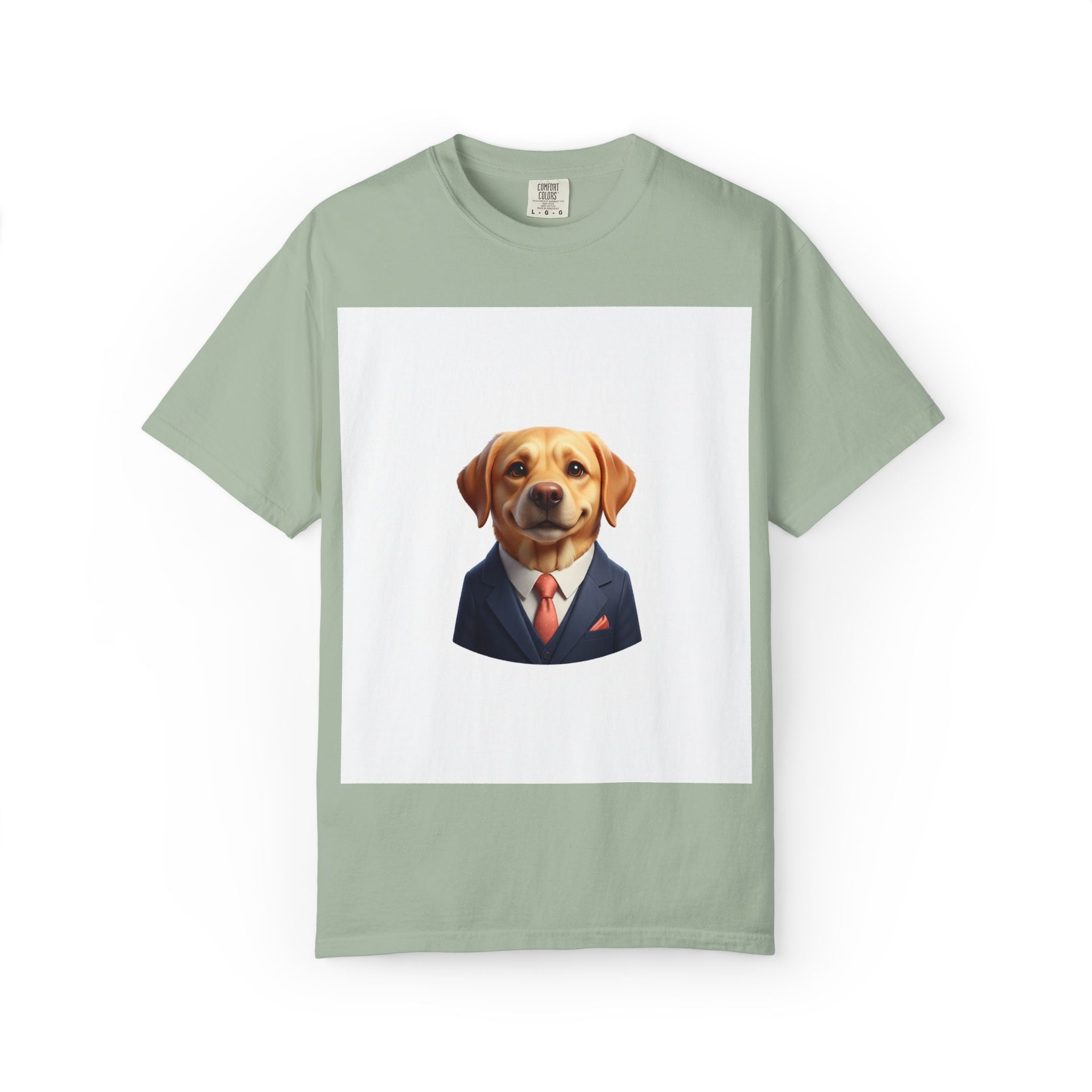 Dog in a Suit T-Shirt — Funny Labrador Portrait Tee